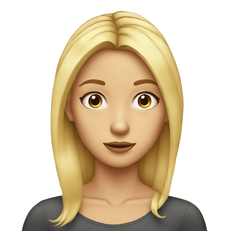 genmoji: side eye blonde girl