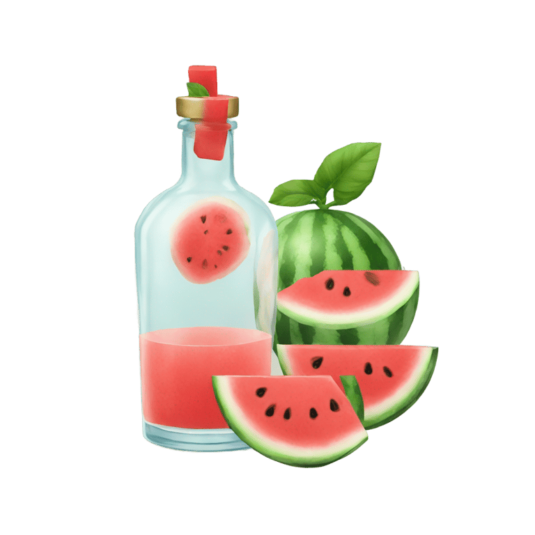 genmoji : Gin and Watermelon