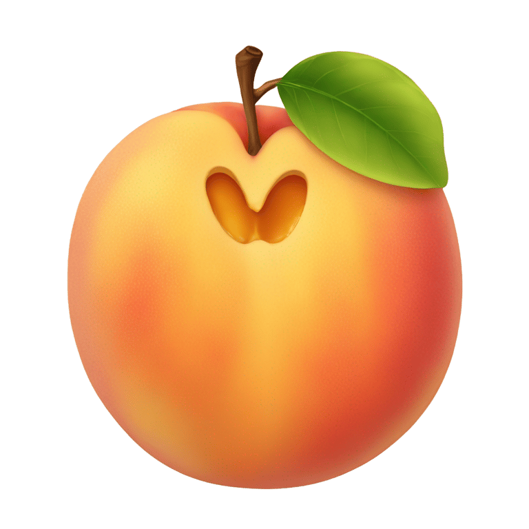 genmoji: Peach in honey