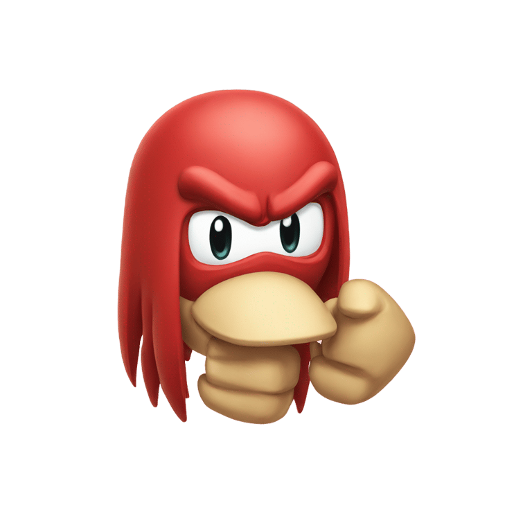 絵文字：Knuckles from sonic