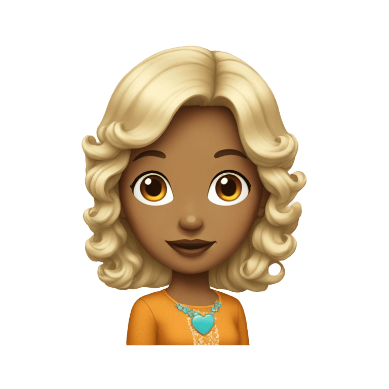 genmoji: 70s girl