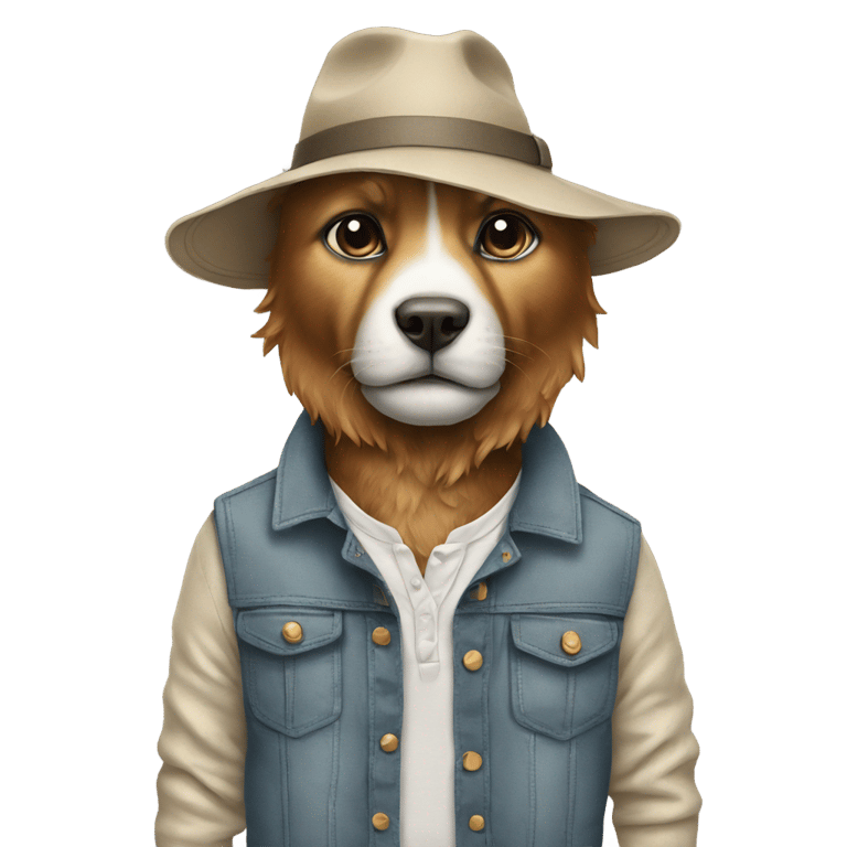 genmoji: animal wearing clothes