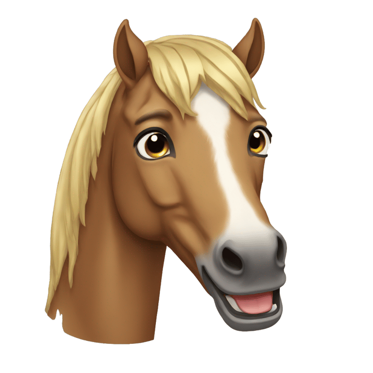 genmoji: Horse crying