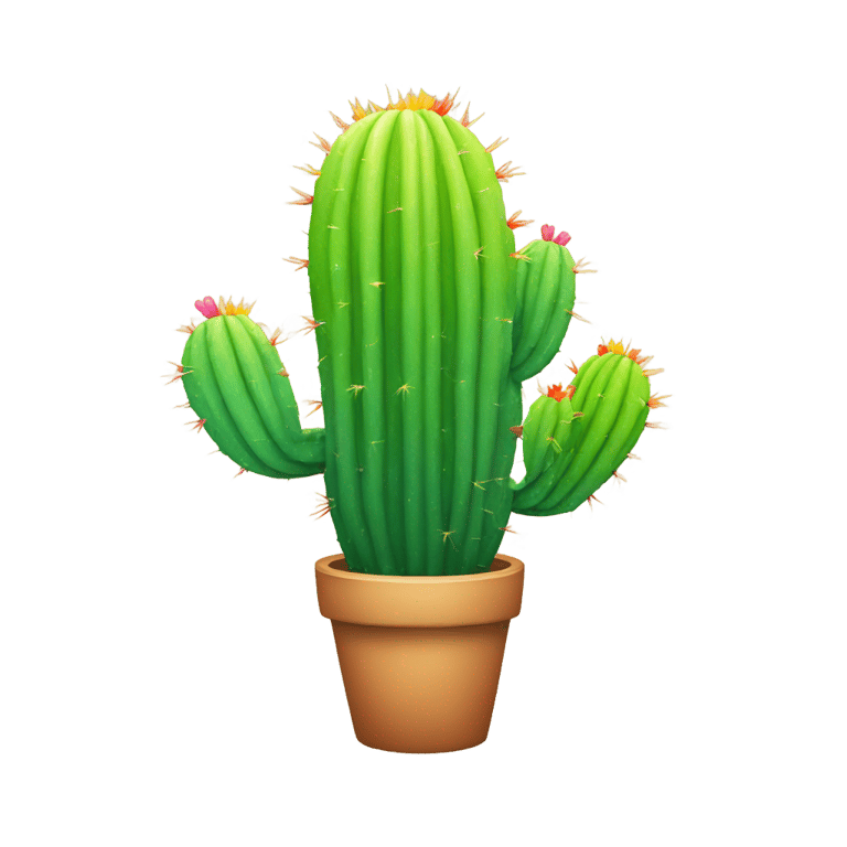 genmoji: rainbow cactus