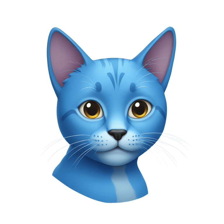 genmoji: Blue Cat