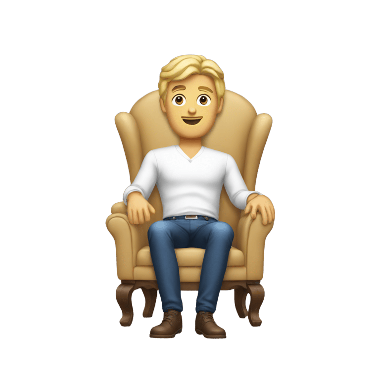 genmoji：ken in a cuck chair