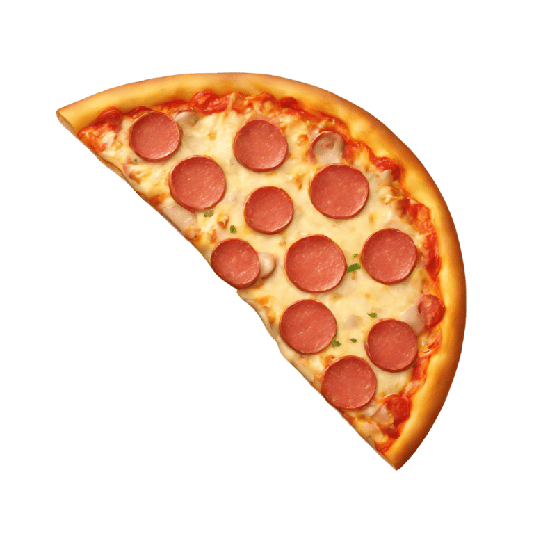 genmoji：Pizza with sausage