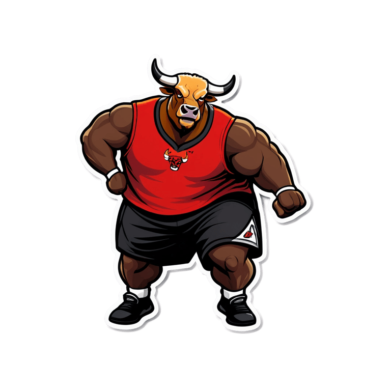 genmoji: Shaq as an actual bull
