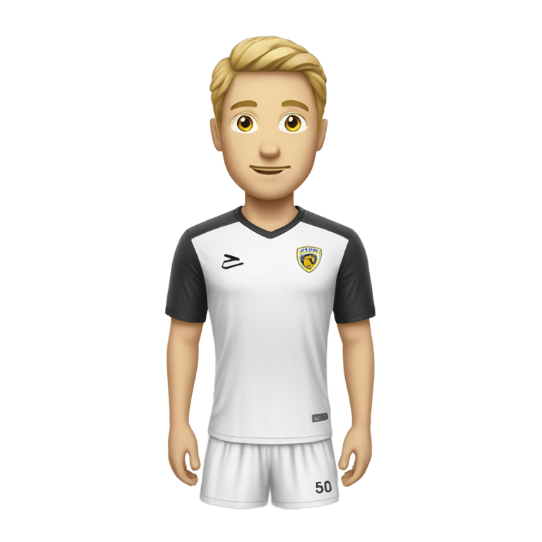 genmoji: white man soccer