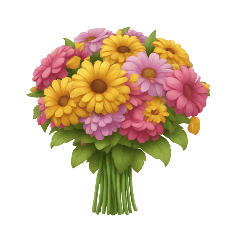 genmoji: big flower bouqet