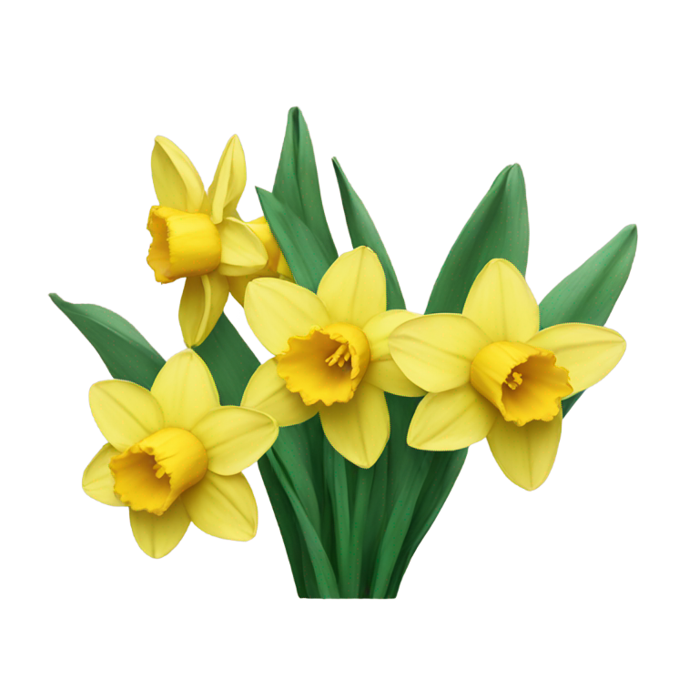 genmoji: bouquet of daffodils