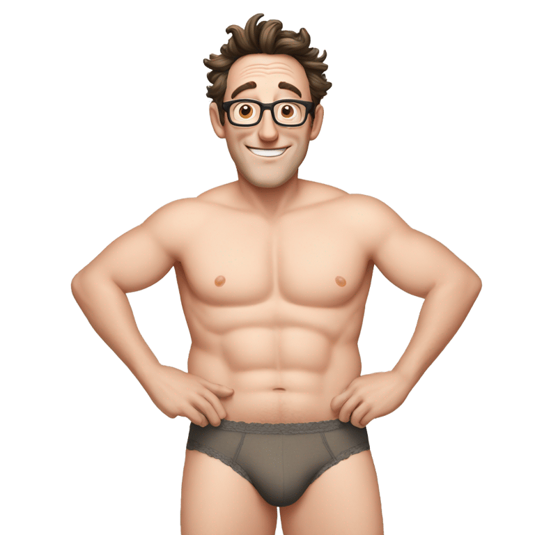 genmoji：tom kenny in his underwear