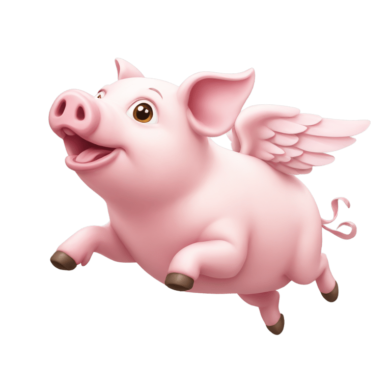 genmoji: A flying pig