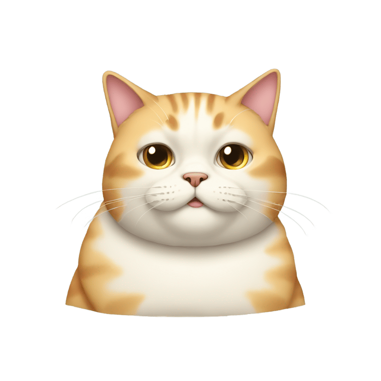 genmoji: Really fat cat