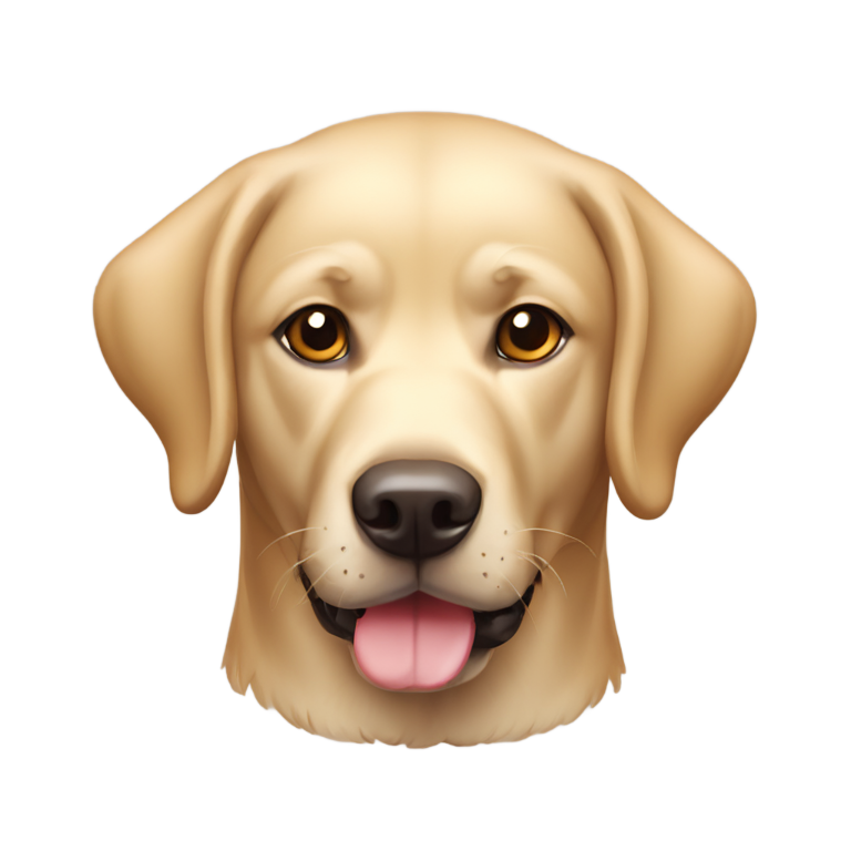 genmoji : Chien labrador avec un chapeau mexicain sur la tête