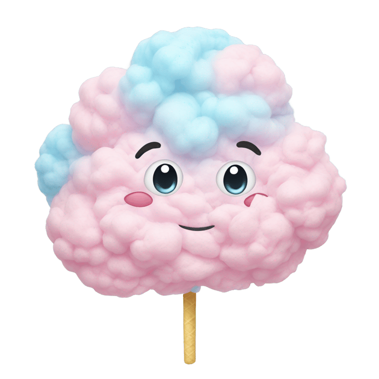 genmoji: Cotton candy in pastel colors