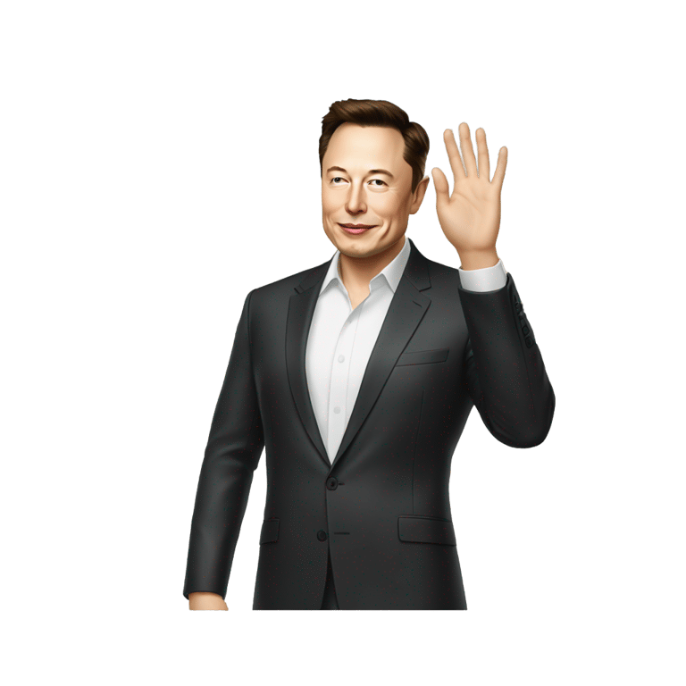 genmoji: Elon musk salute