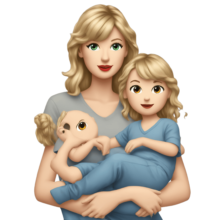 genmoji: Taylor Swift with a New Child