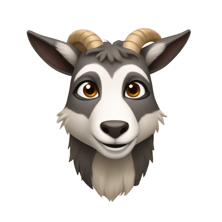 genmoji: Goat raccoon