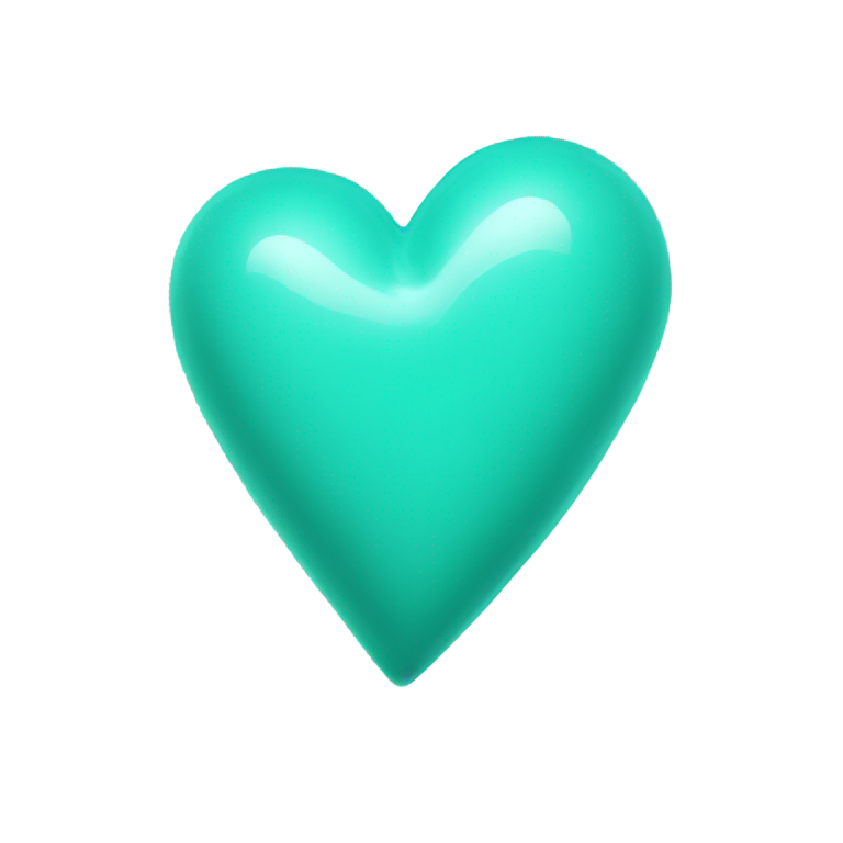 genmoji: HEART TURQUOSEI A HEART