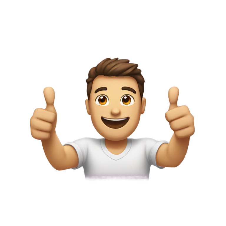 genmoji：三个竖起的大拇指