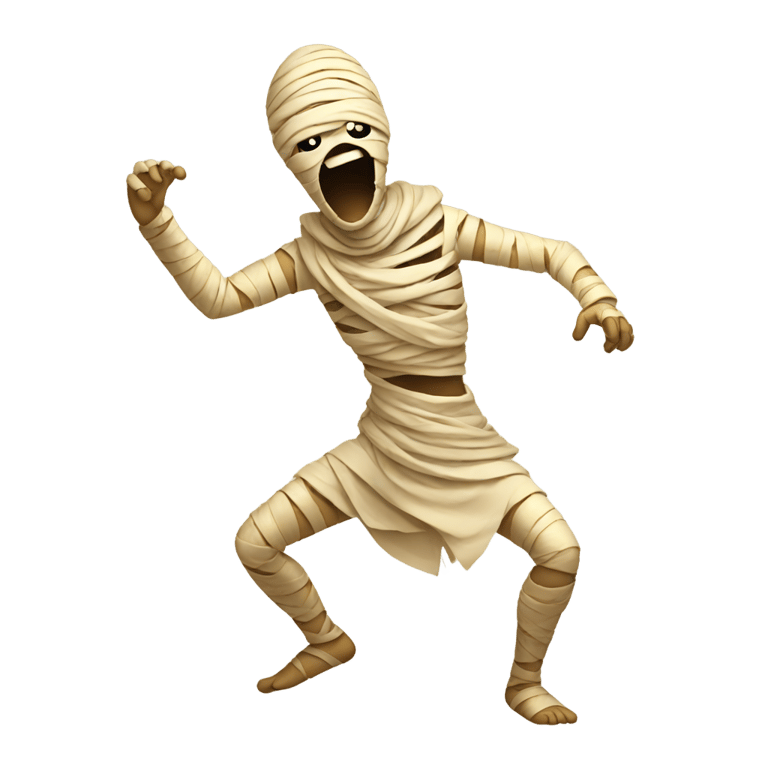 genmoji: mummy dancing