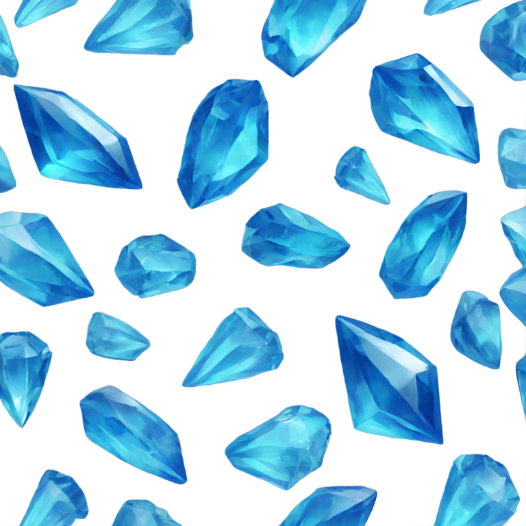genmoji：蓝色水晶
