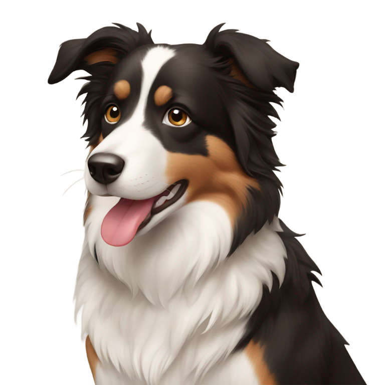 genmoji : Mélange de border collie et de beagle, poil fauve