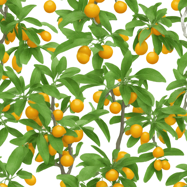 genmoji: kumquat tree