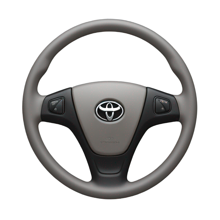 genmoji : steering wheel from the car toyota