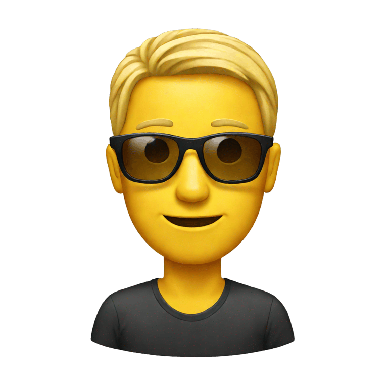 genmoji: sunglass men