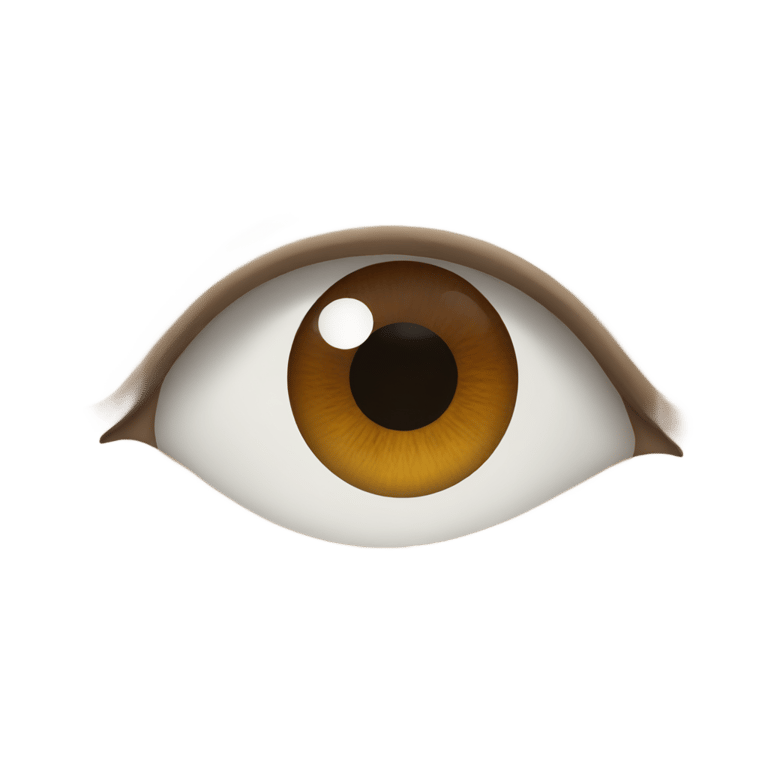 genmoji: Whit brown eye