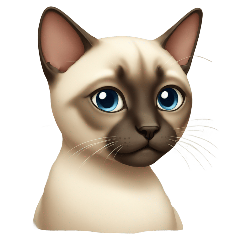 genmoji: sad siamese cat