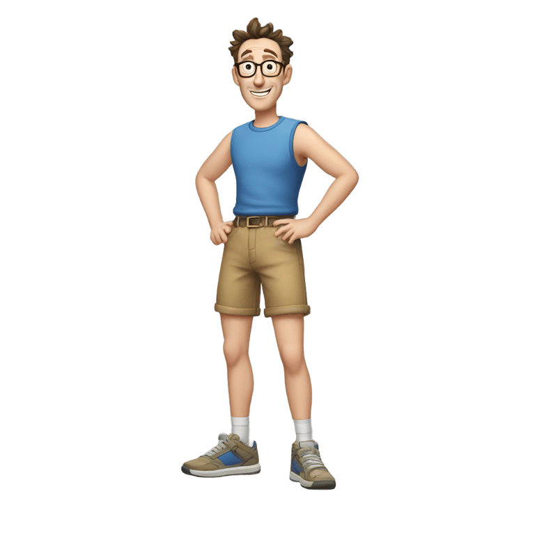 genmoji：tom kenny in shorts