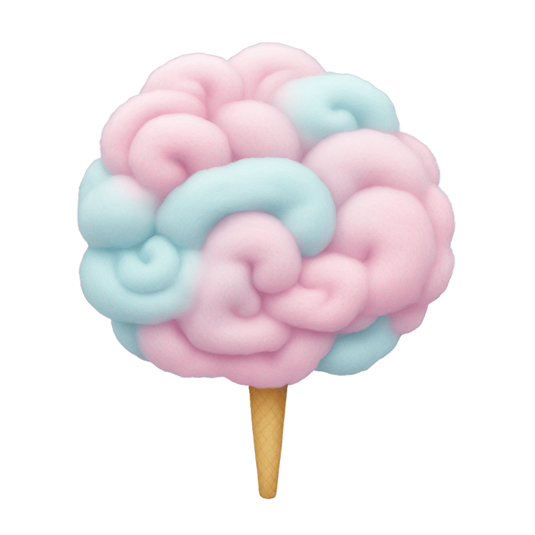 genmoji: Cotton candy in pastel colors