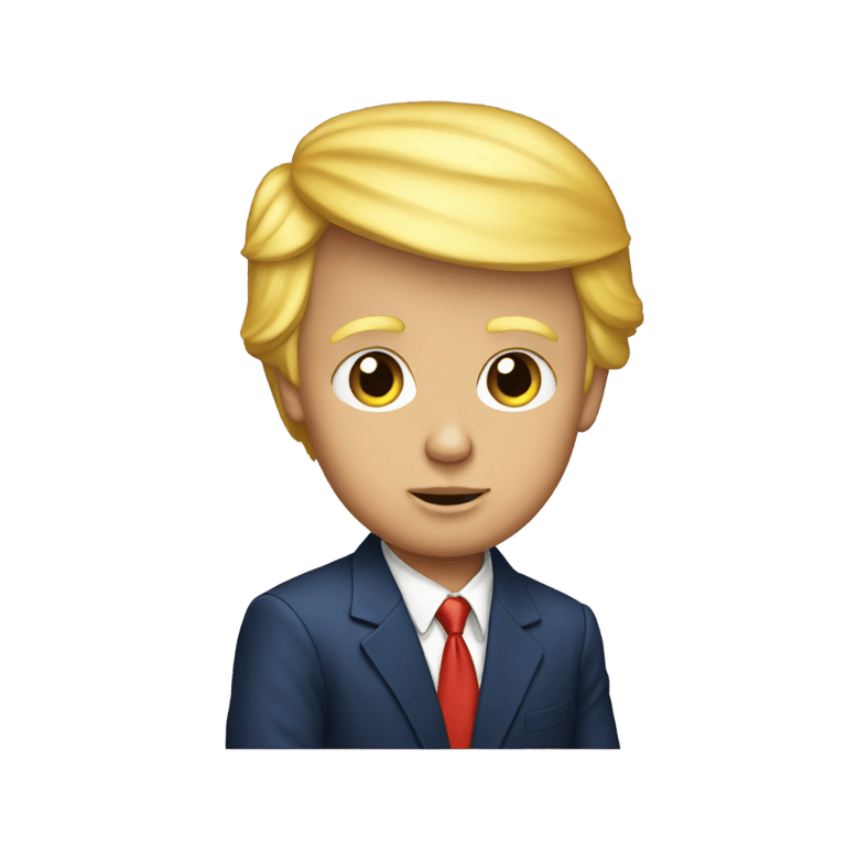 genmoji : Donald Trump enfant