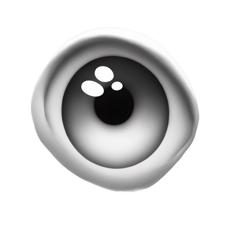 genmoji: Black and white eye