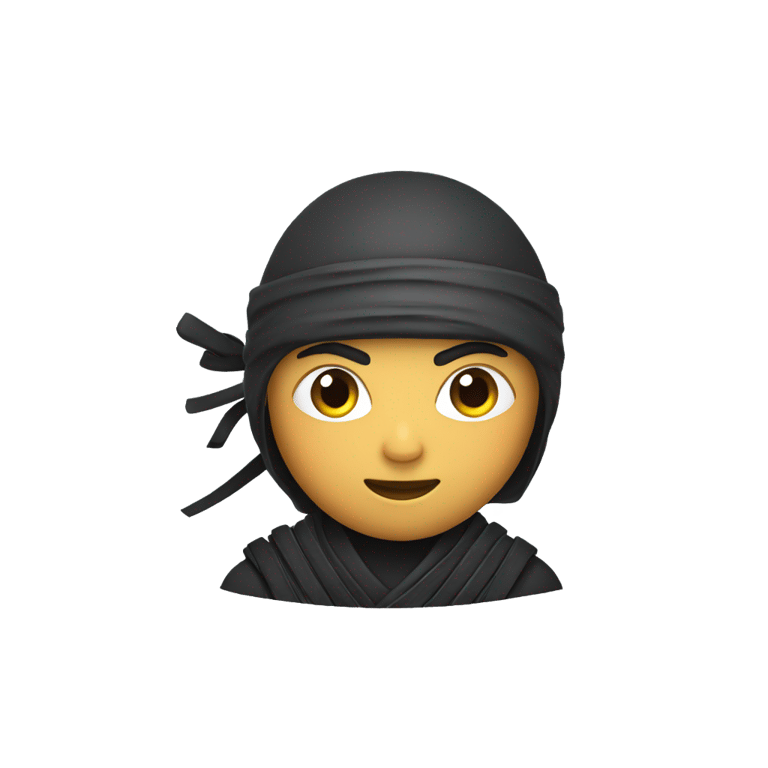 genmoji: Ninja with a low taper fade