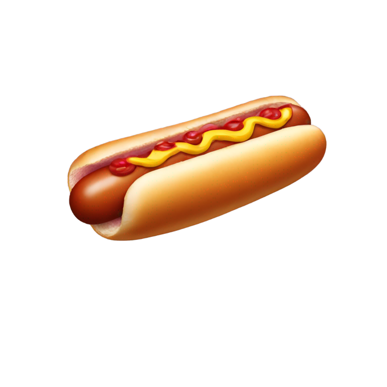 genmoji: A hotdog dancing angrily