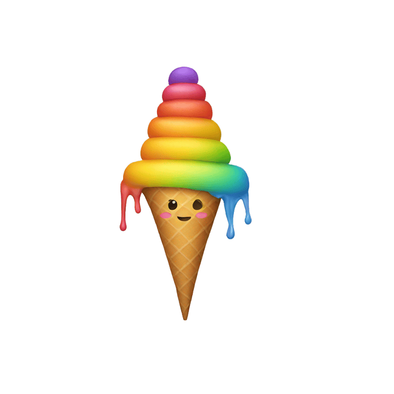 genmoji: Rainbow cone