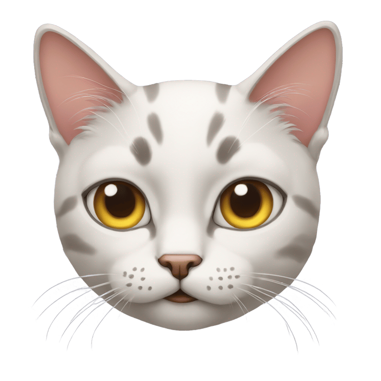 genmoji: cat with pleading eyes