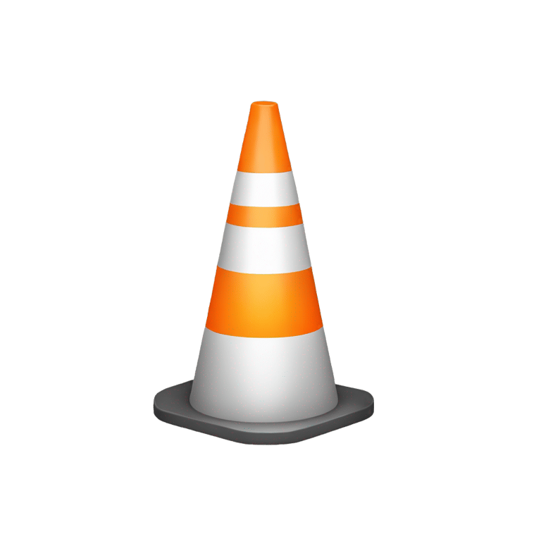 genmoji: rainbow traffic cone