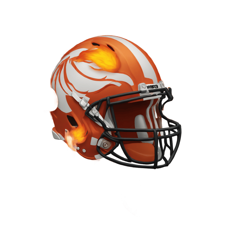 genmoji: Flaming football 🏈🔥