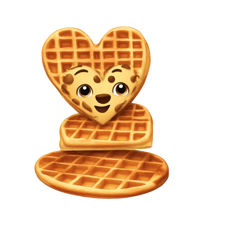 genmoji: Waffles valentines