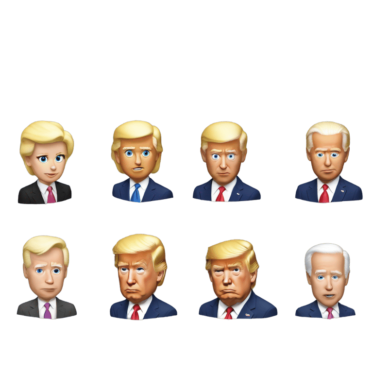 genmoji: 1% Joe Biden 99% Donald Trump