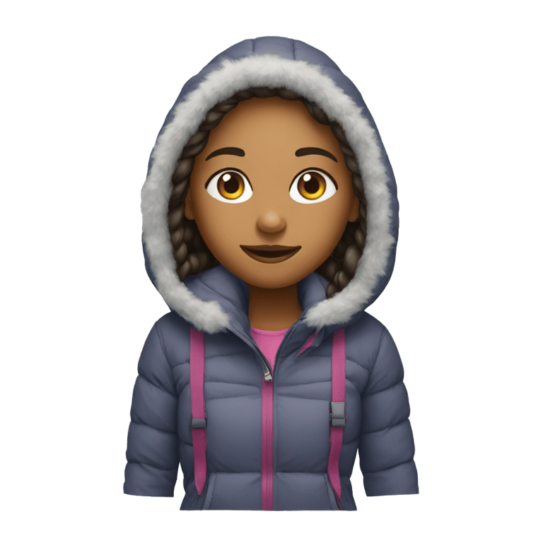 genmoji: A girl sking