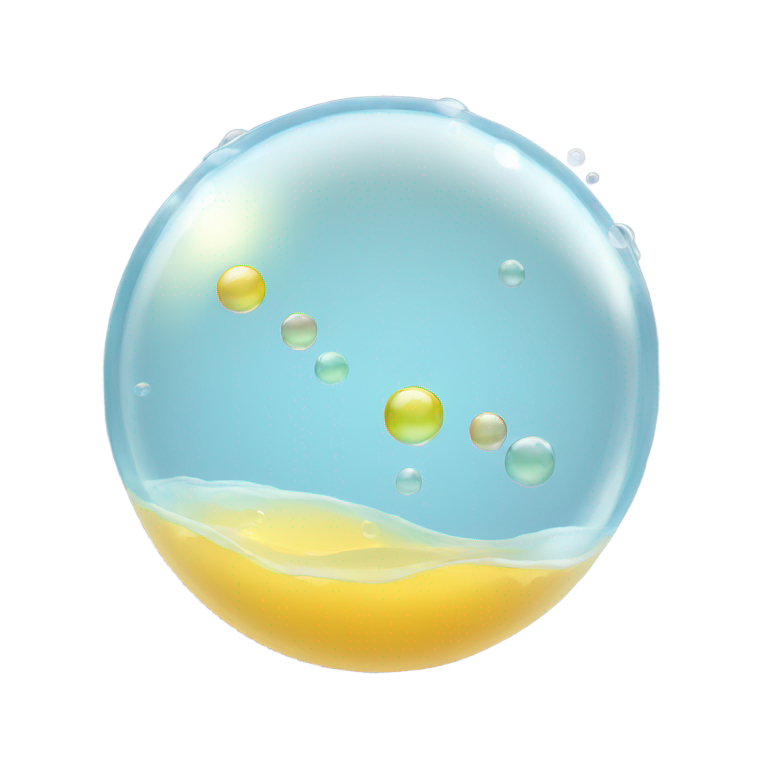 genmoji: Two floating bubbles