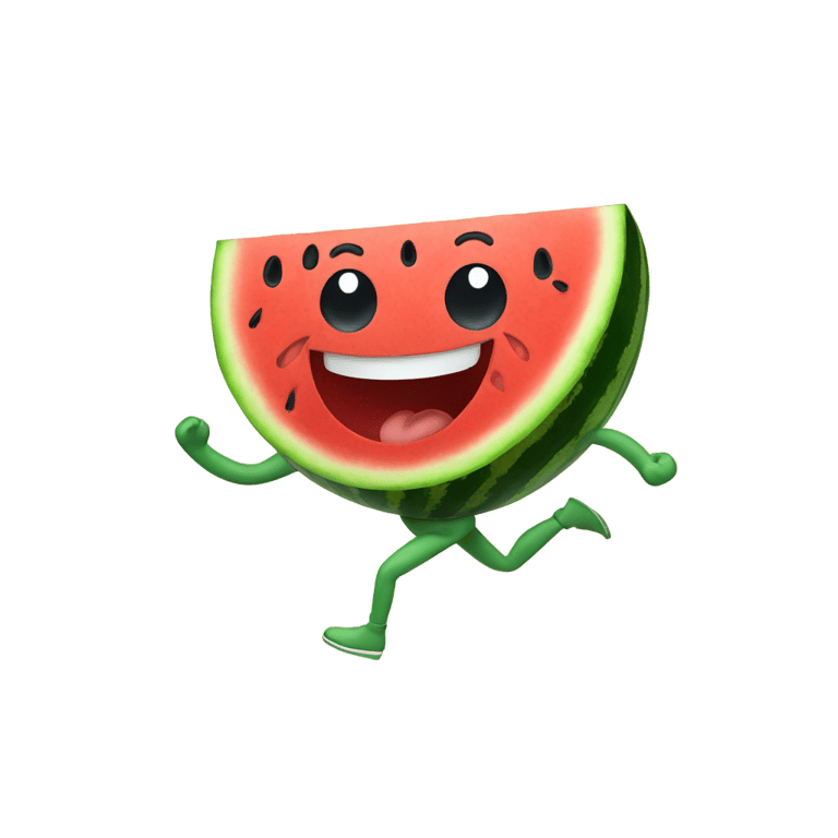 genmoji: dancing watermelon