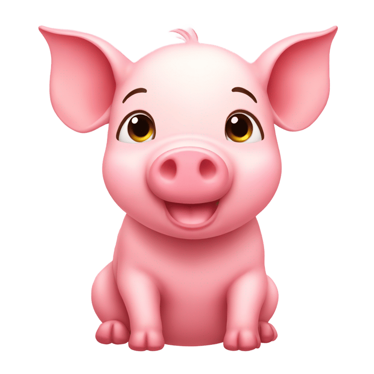 genmoji: cute piglet