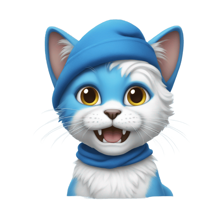 絵文字：Smurf Cat